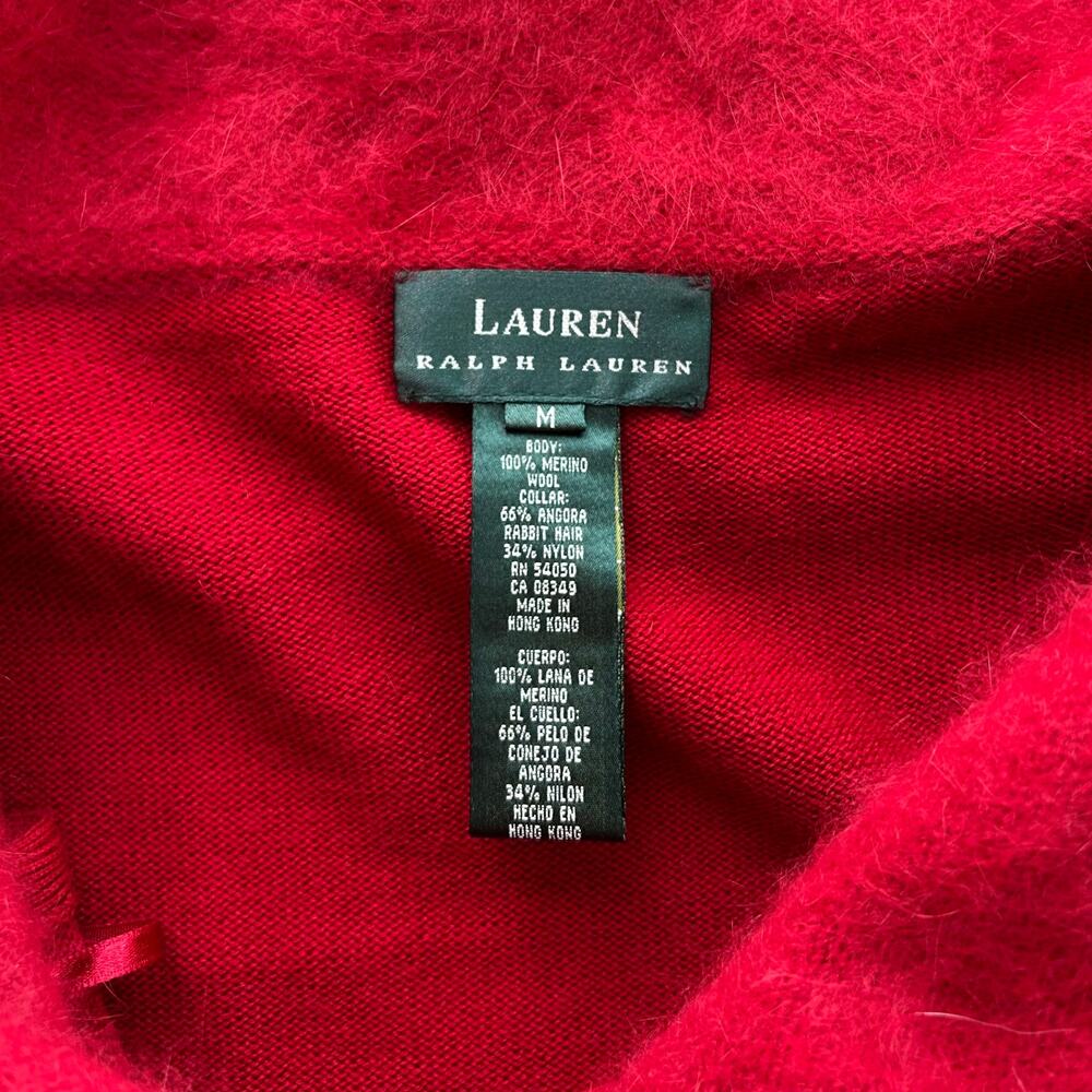 Vintage Lauren Ralph Lauren Angora Wool Off Shoulder Knit Gown Deadstock NWT - Picture 9 of 16